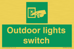 Outdoor lights switch